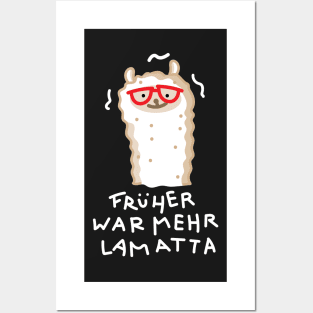 Christmas llama with saying Posters and Art